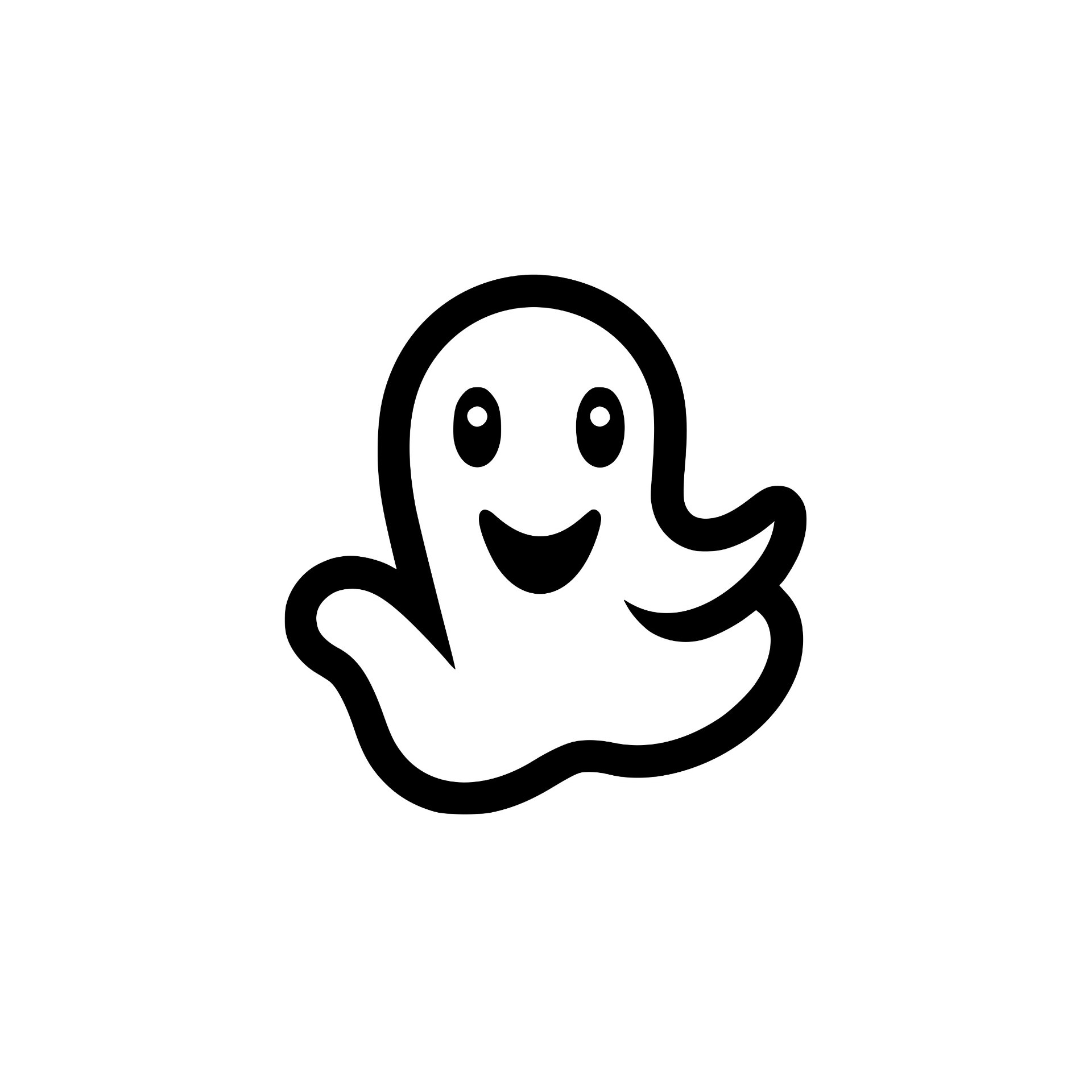 Ghost silhouette