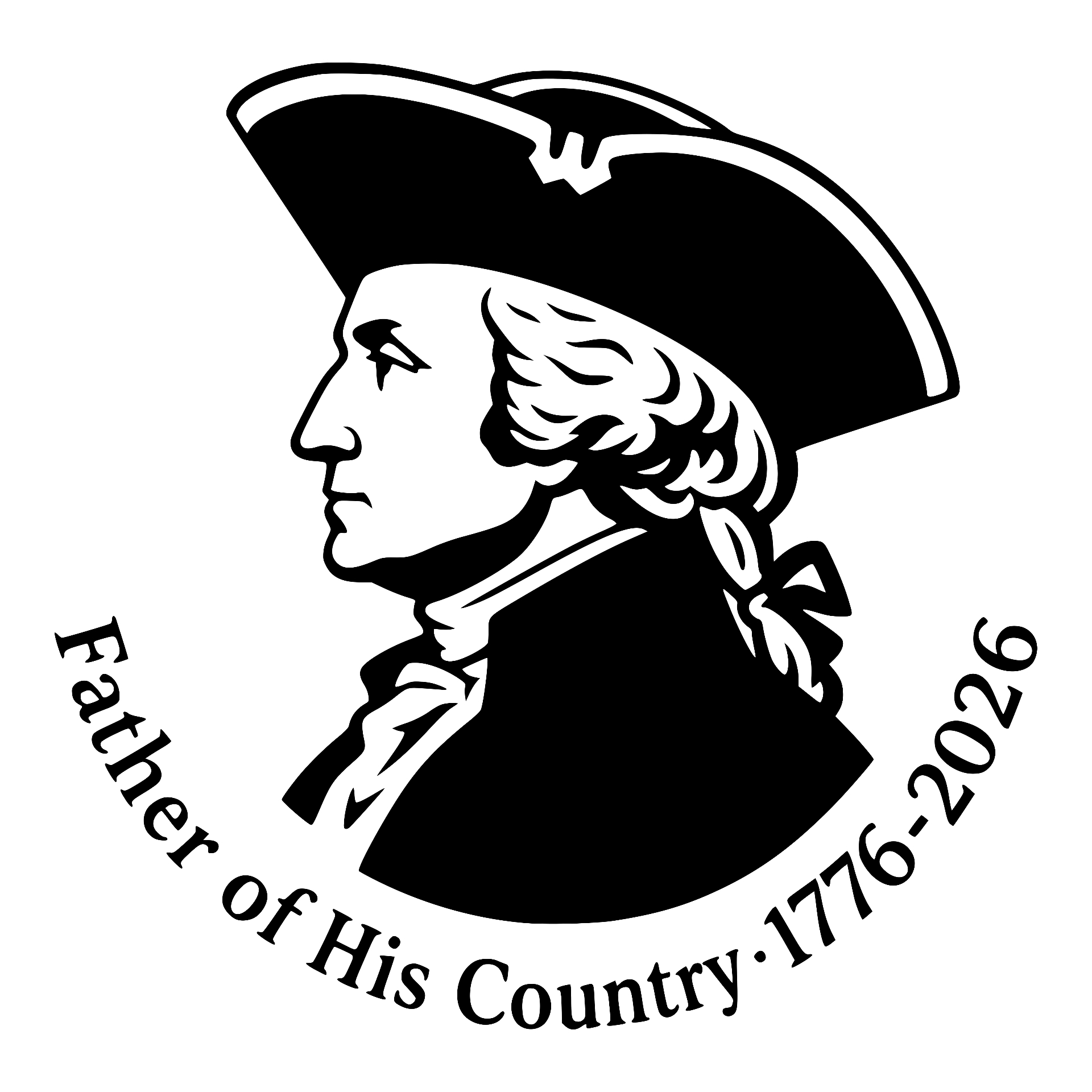 George Washington profile, Father of His Country 1776-2026