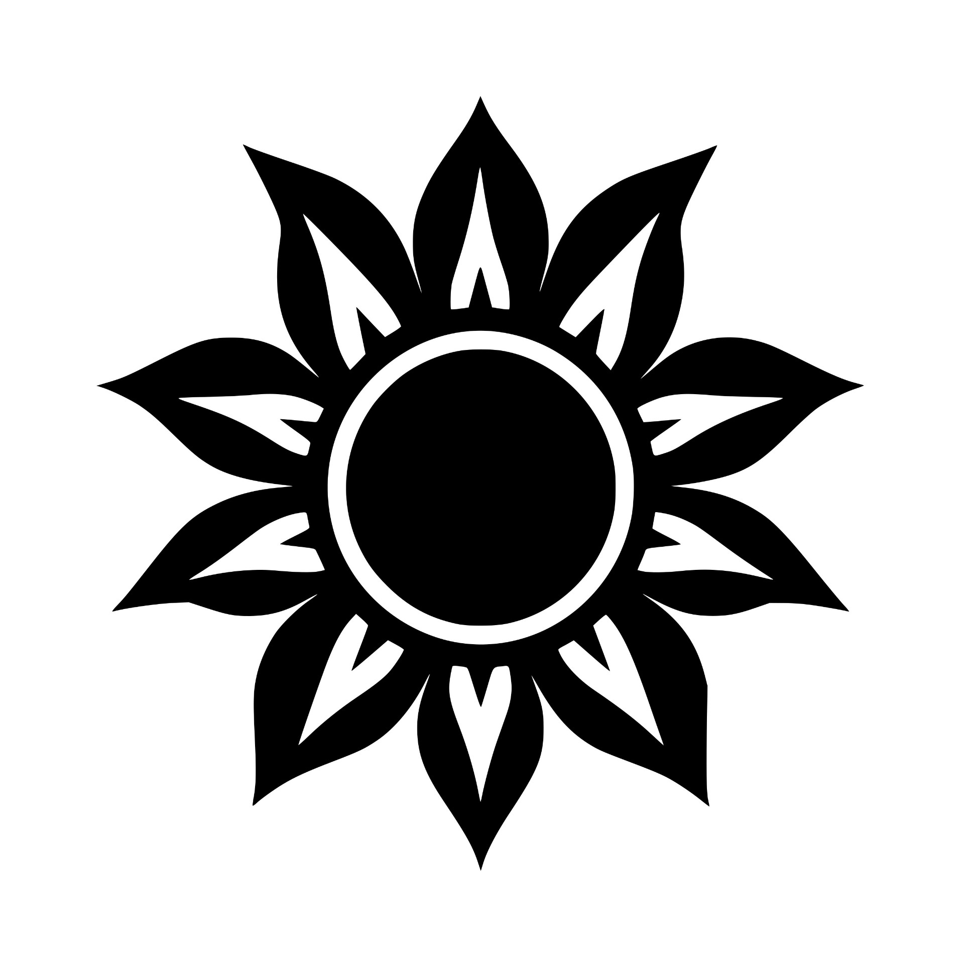 Sunflower silhouette