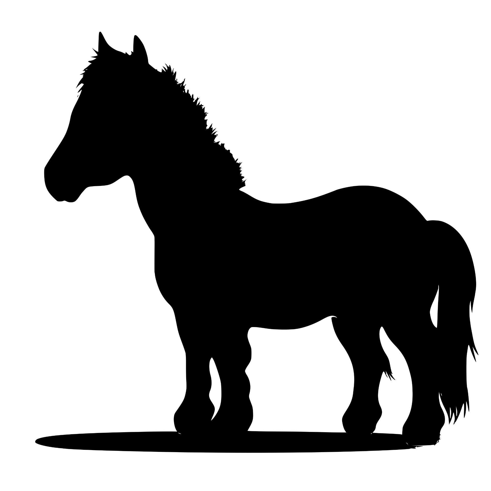 Horse silhouette