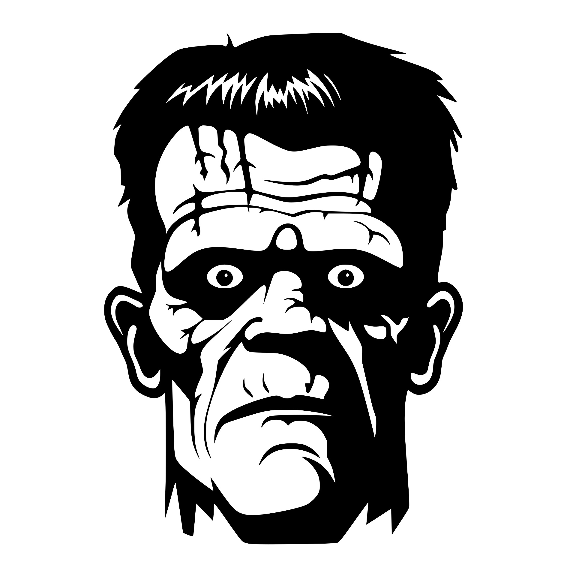 Frankenstein's monster face