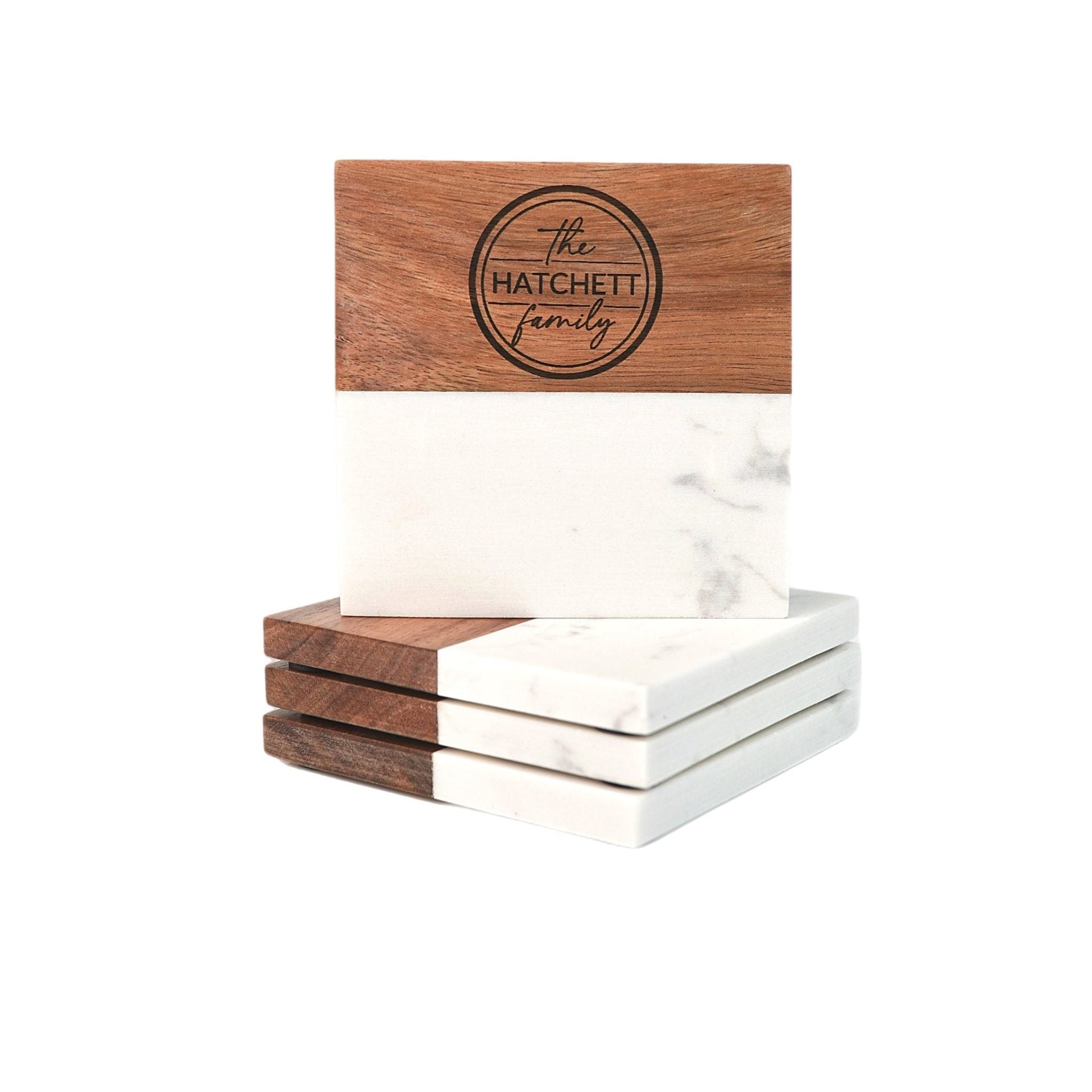 Marble Coaster Set