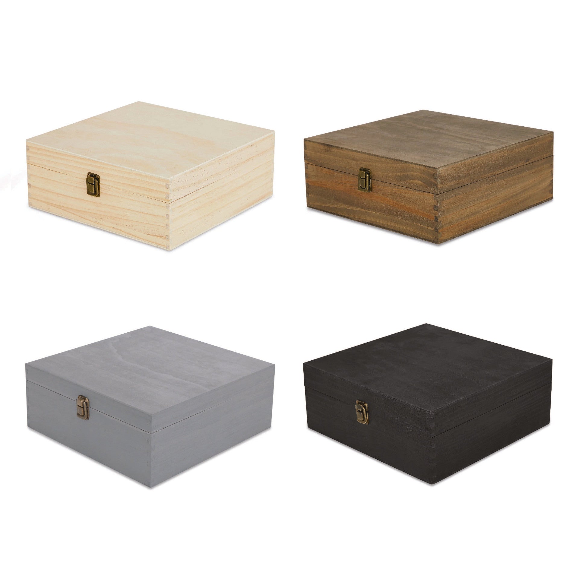 Wood Keepsake Boxes, Large