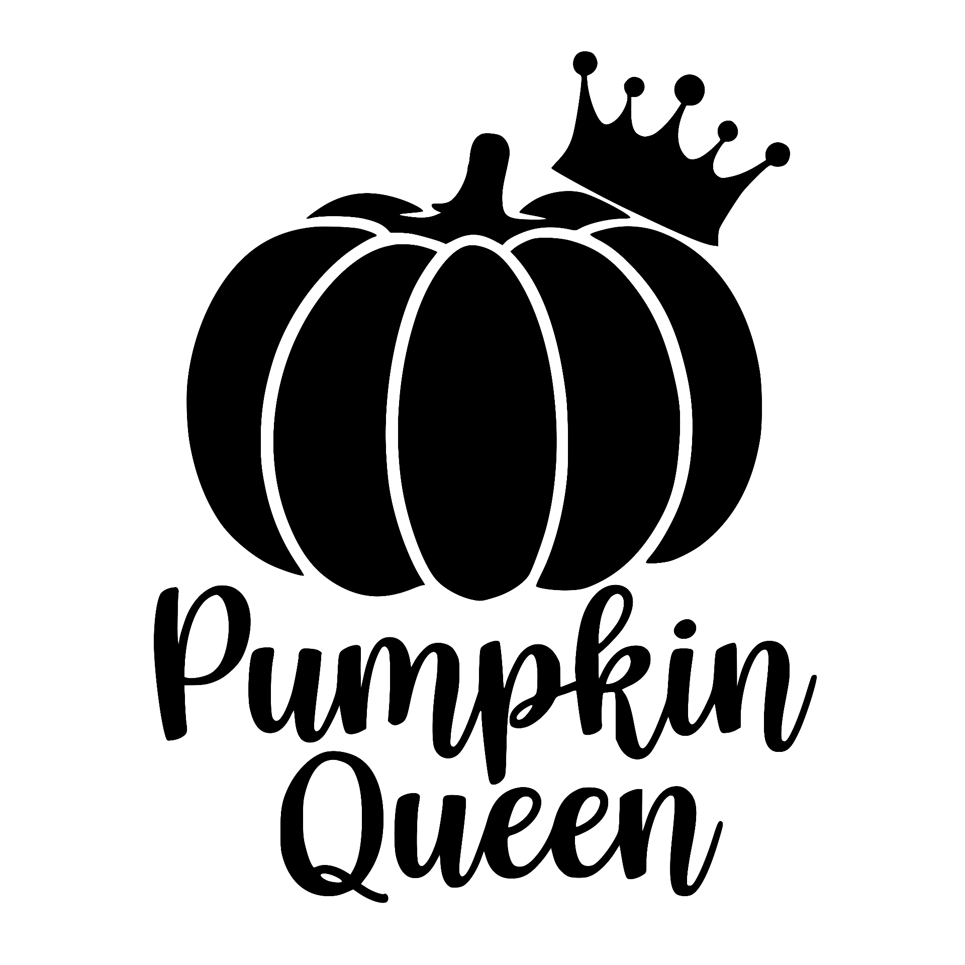 Pumpkin Queen with crowned pumpkin
