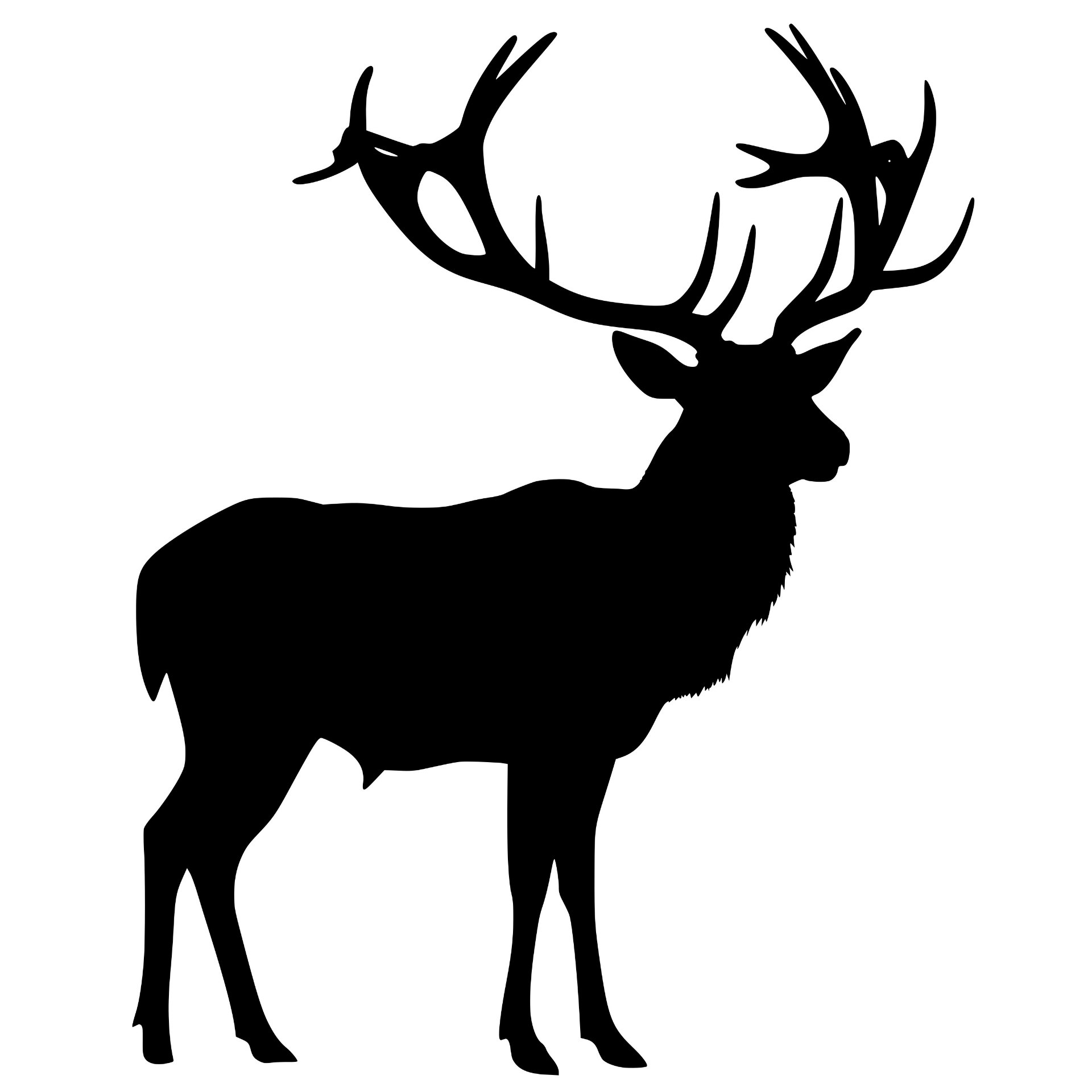 Elk silhouette