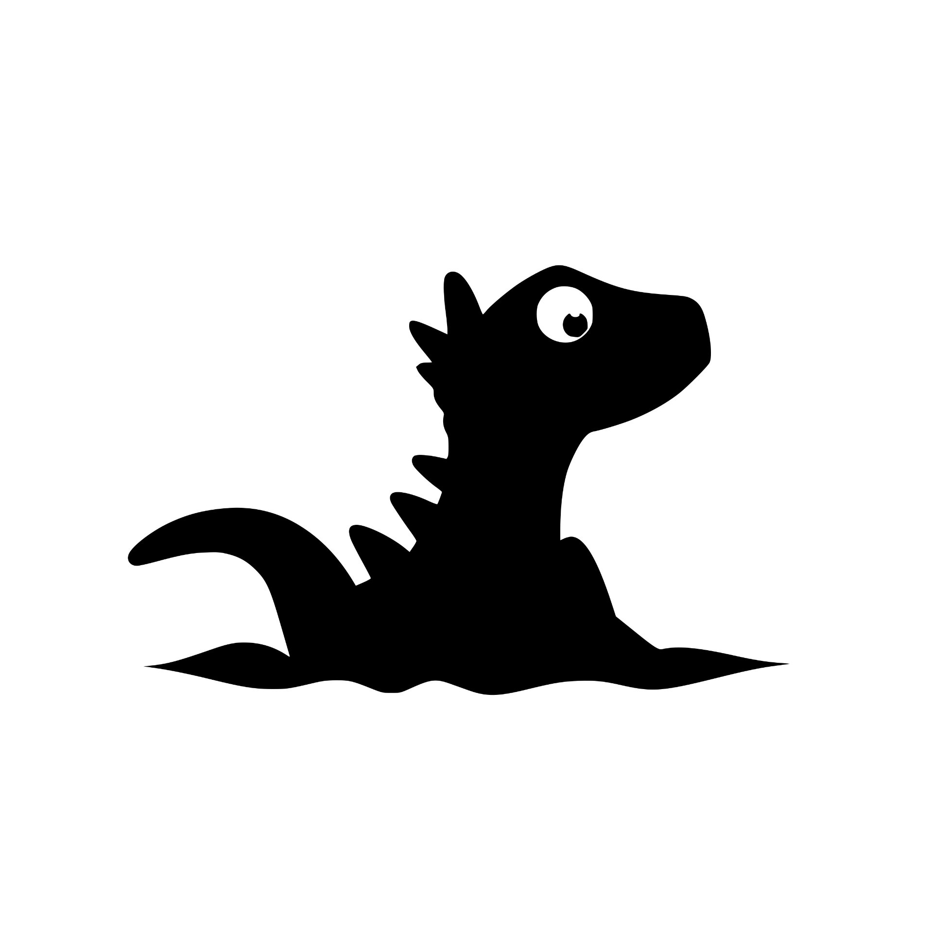 Dinosaur silhouette
