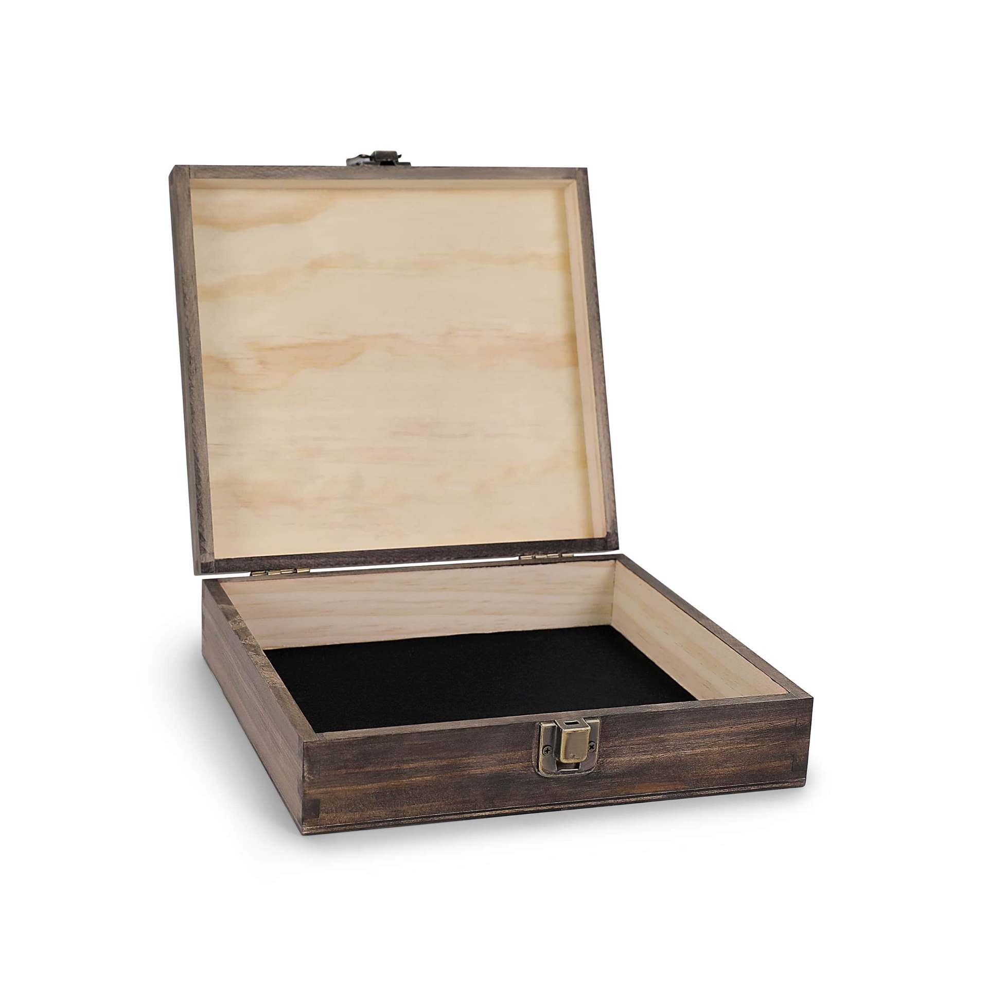 Walnut cigar box open