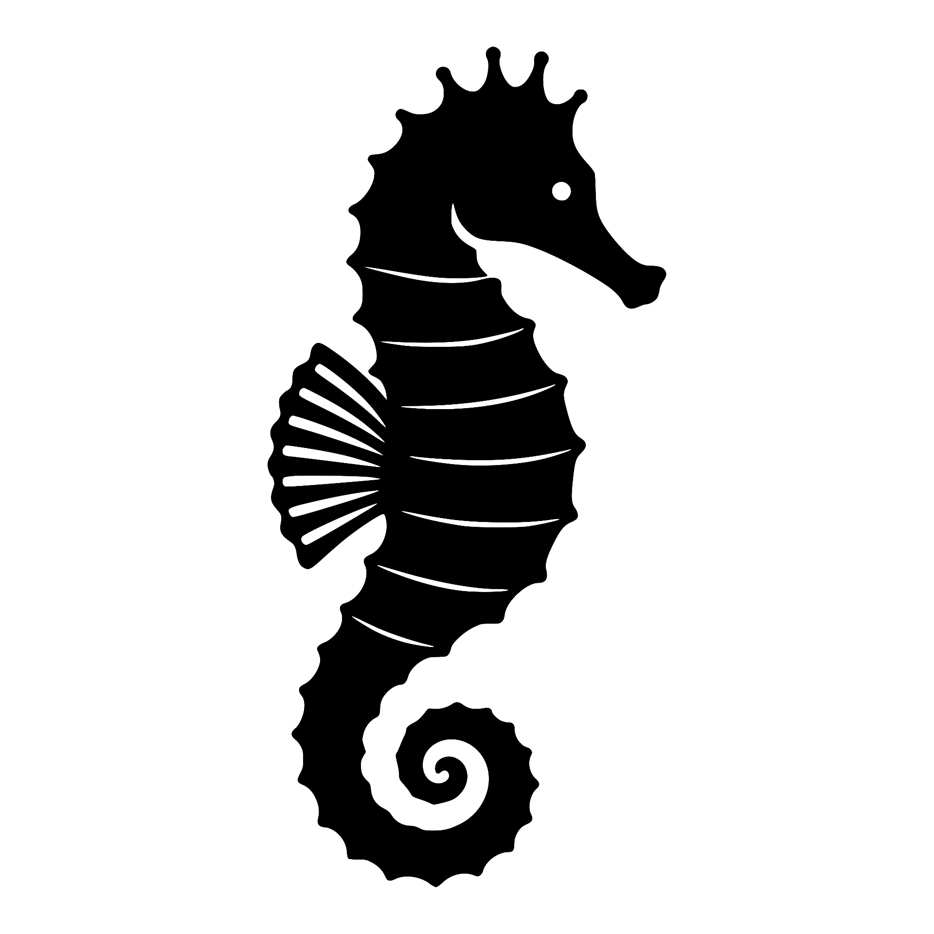 Seahorse silhouette