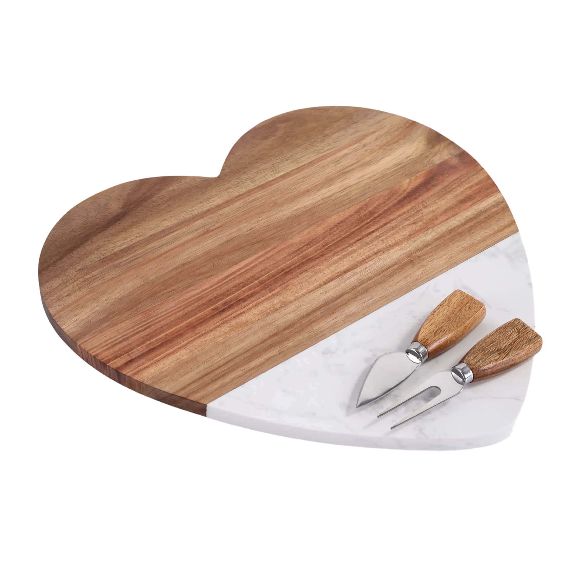 Marble Heart Shaped Serving Board
