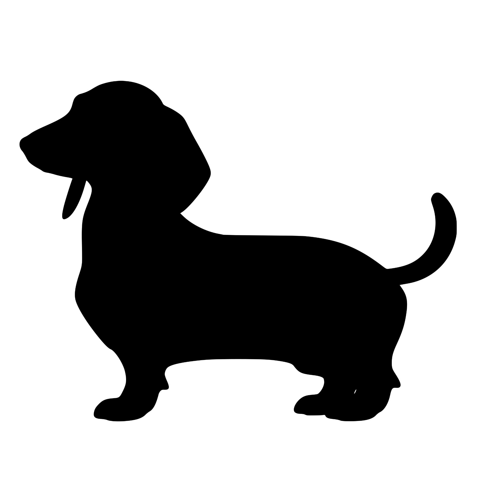 Dachshund silhouette